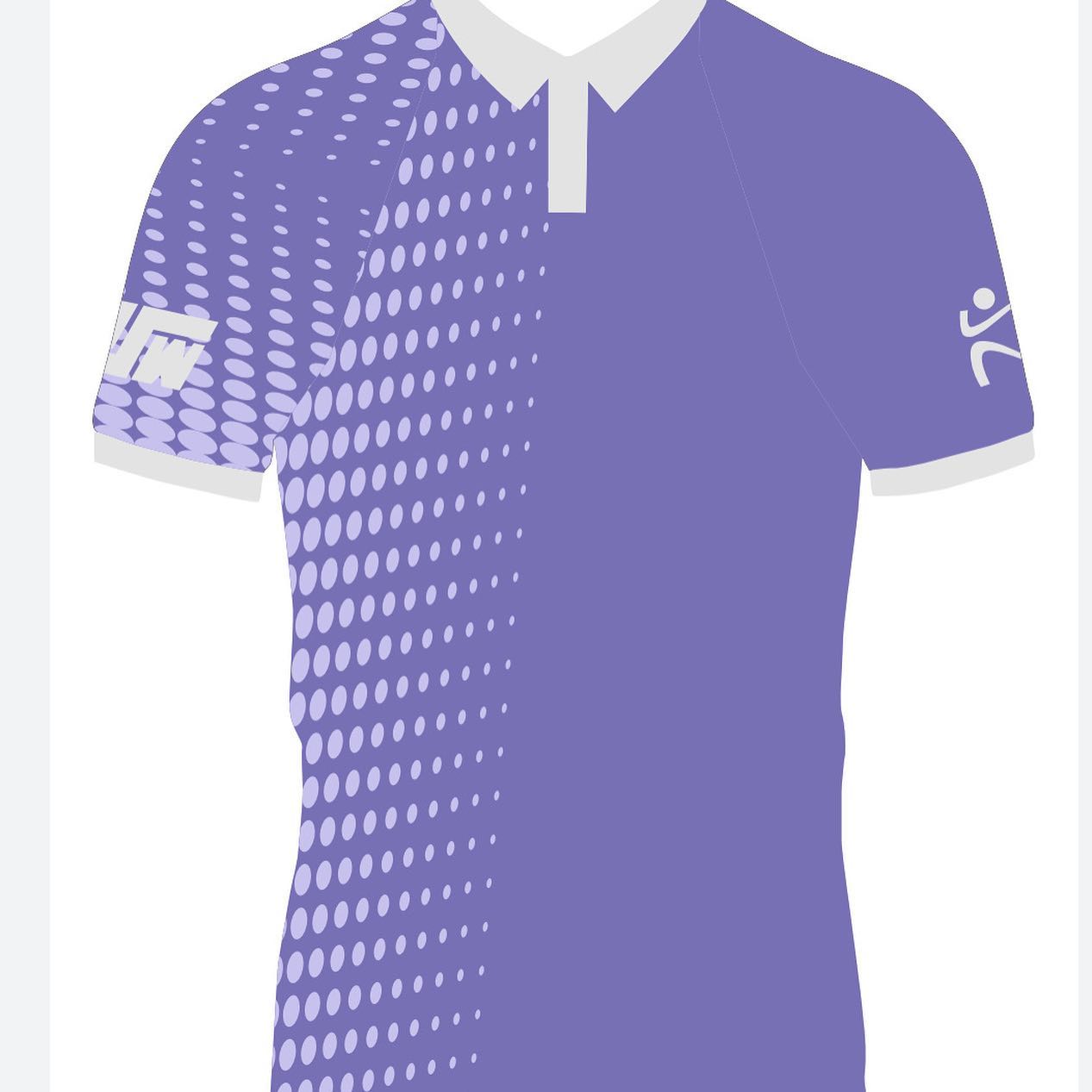 Golf Polo - Plain Colour with Dots