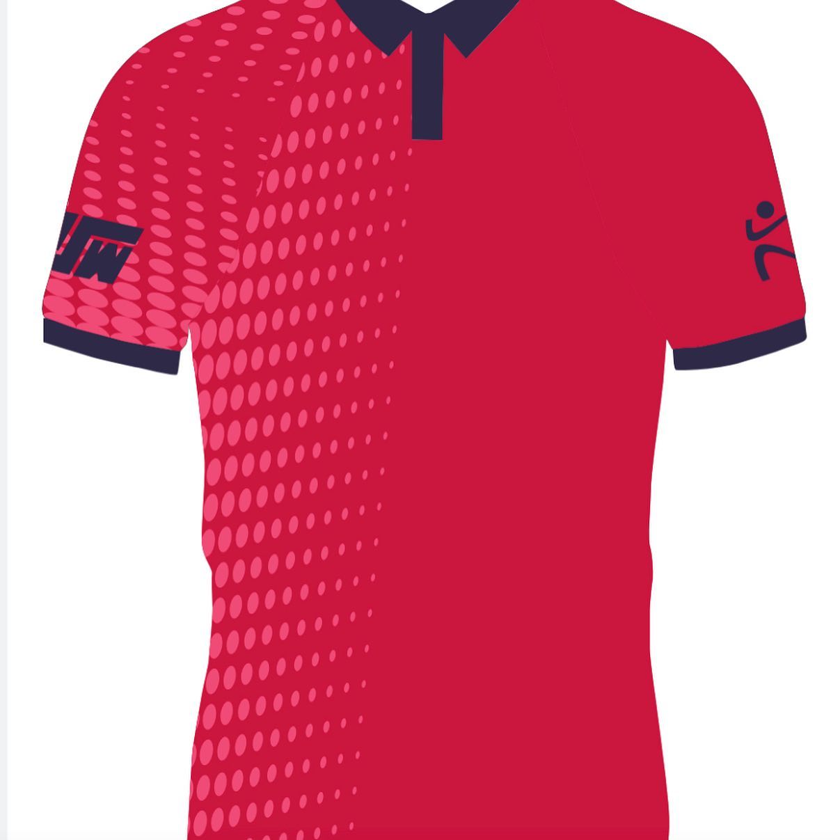 Golf Polo - Plain Colour with Dots