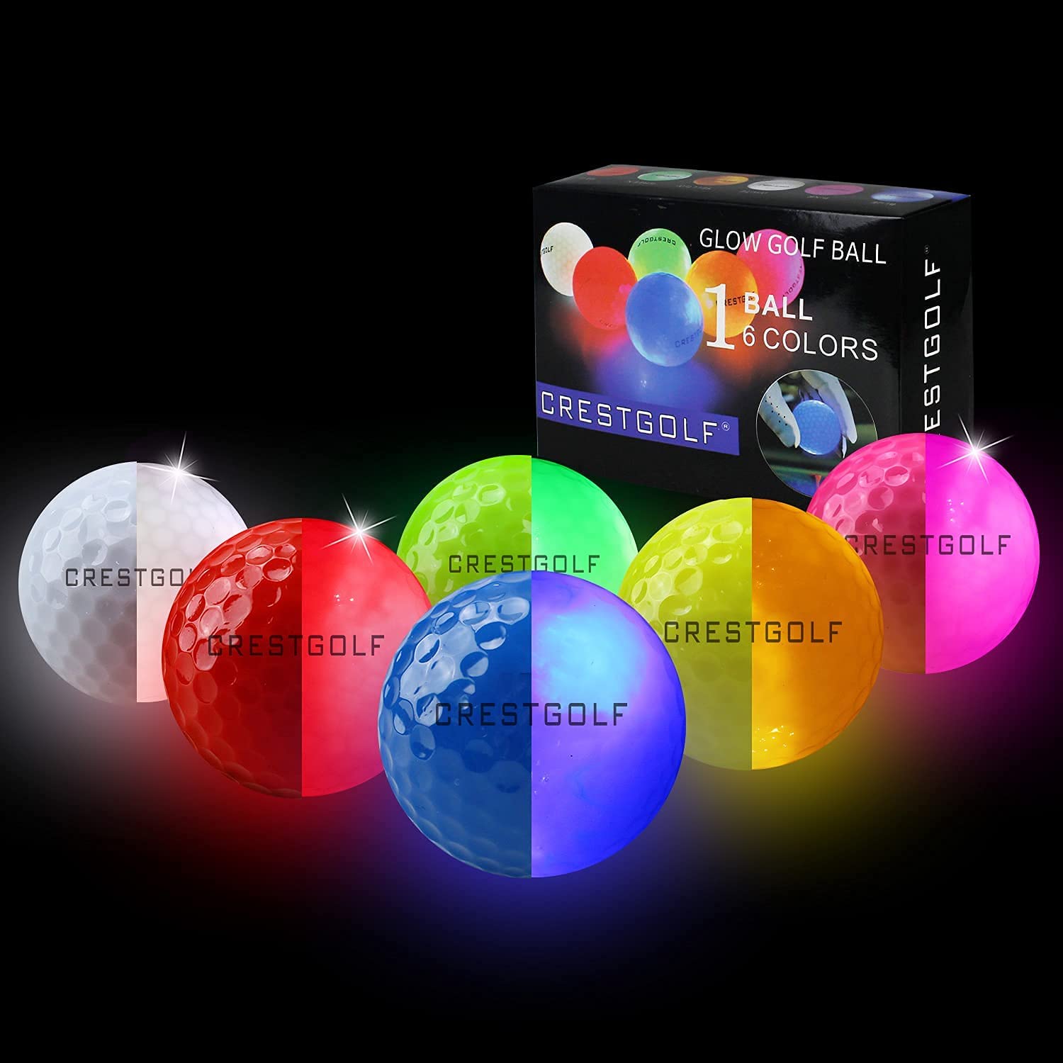 Dropship 6pcs Led Golf Balls; Golf Gifts For Men; Long Lasting