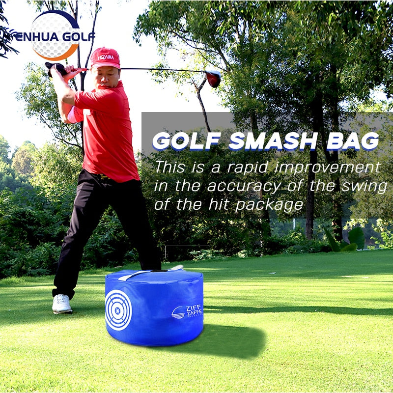 Bag Golf Swing Trainer -Golf Training Impact Power Smash Bag Hitting Bag Swing Training Aids Impact Swing Trainer 5 Color