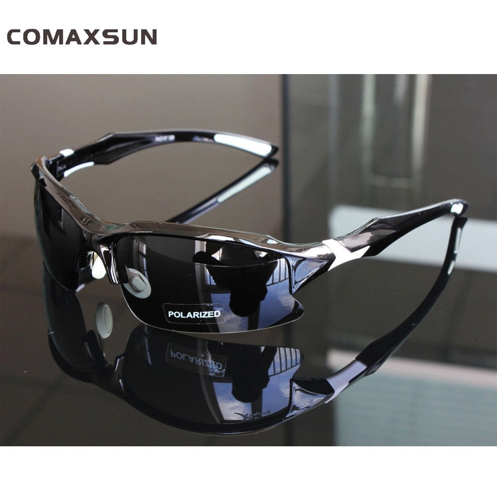 COMAXSUN Professional Polarized Glasses Sports Sunglasses UV 400 Tr90