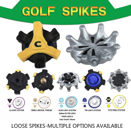 14Pcs Golf Shoes Spikes Cleats LOOSE Various Options Golf spikes Replacement FIT PING/TRI-LOK/SLIM-LOK/SMALL MEATAL/Q-LOK SYSTEM