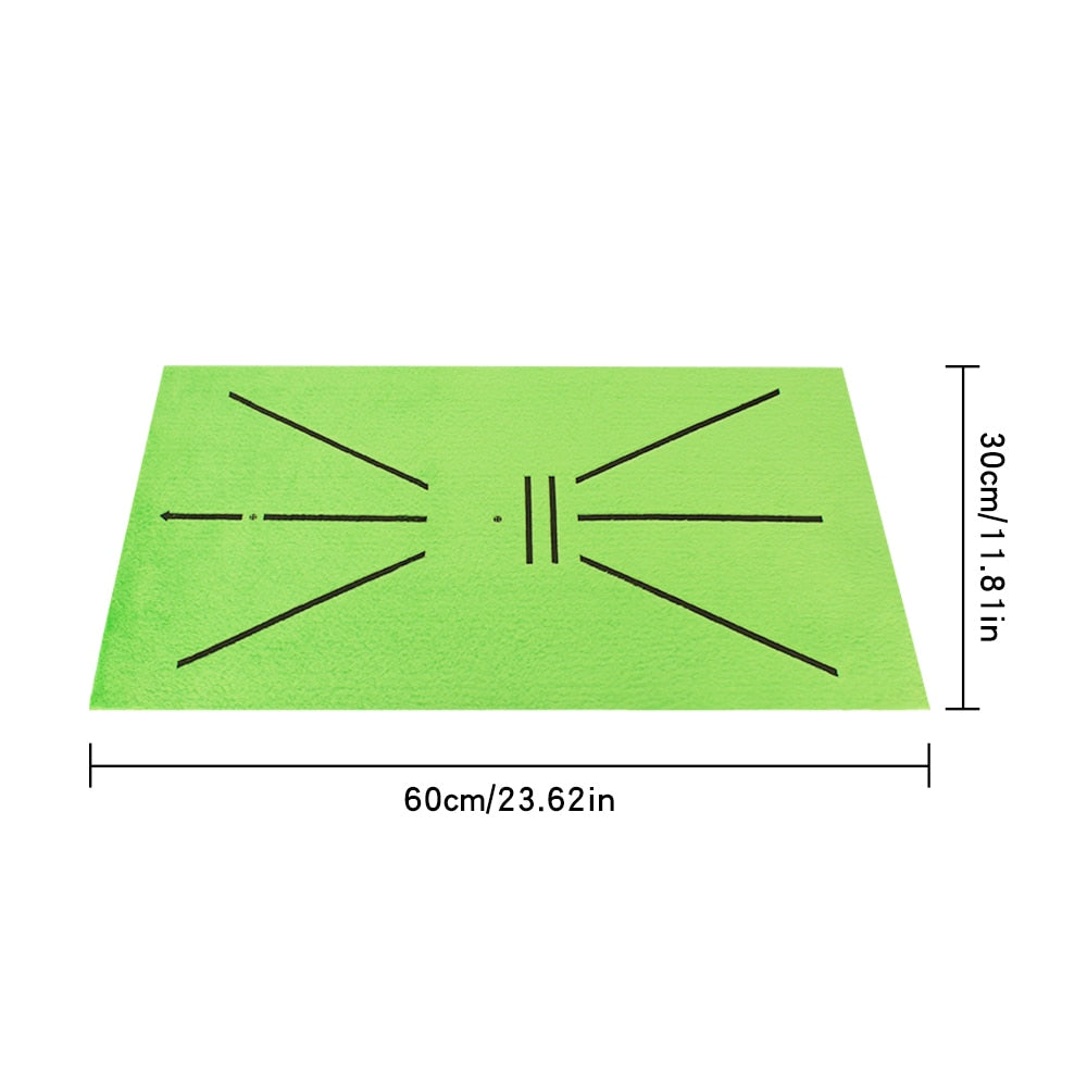 30x60cm Golf hitting Carpet Indoor Outdoor Training  Mini Putting Ball Pad Practice Mat Detection Batting w 3 Pcs Practice Ball