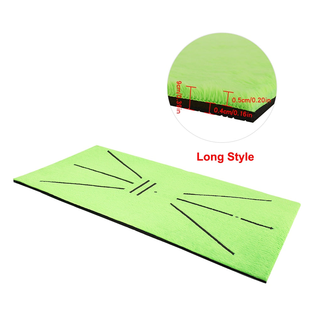 30x60cm Golf hitting Carpet Indoor Outdoor Training  Mini Putting Ball Pad Practice Mat Detection Batting w 3 Pcs Practice Ball