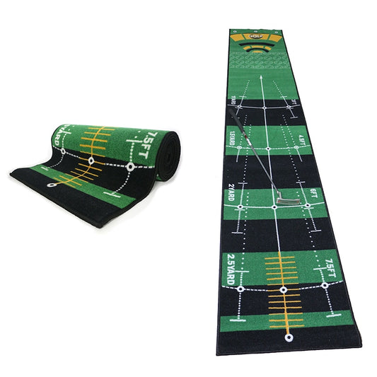 Indoor Golf Putting Training Mat Washable Anti-Slip Green Practice Golf Putting Mat