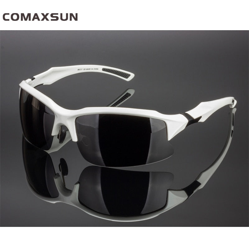 COMAXSUN Professional Polarized Glasses Sports Sunglasses UV 400 Tr90