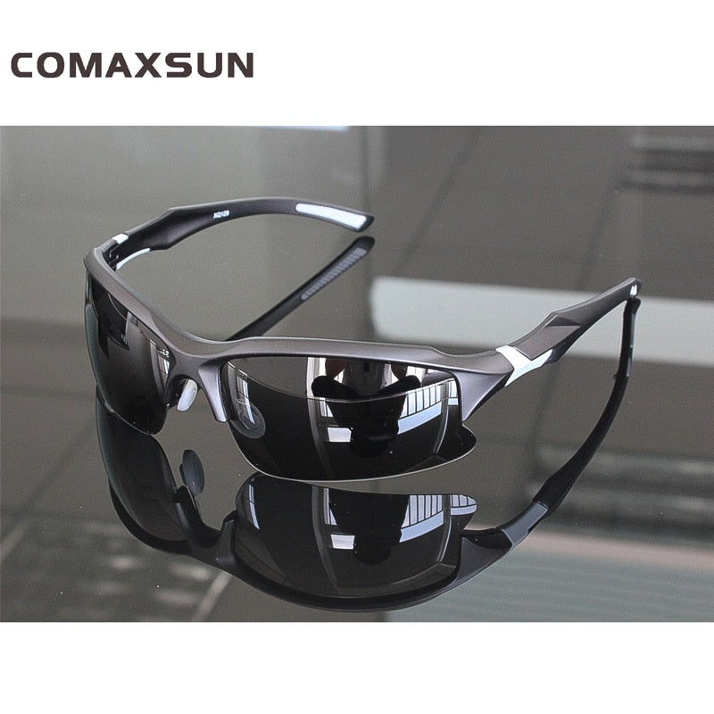 COMAXSUN Professional Polarized Glasses Sports Sunglasses UV 400 Tr90