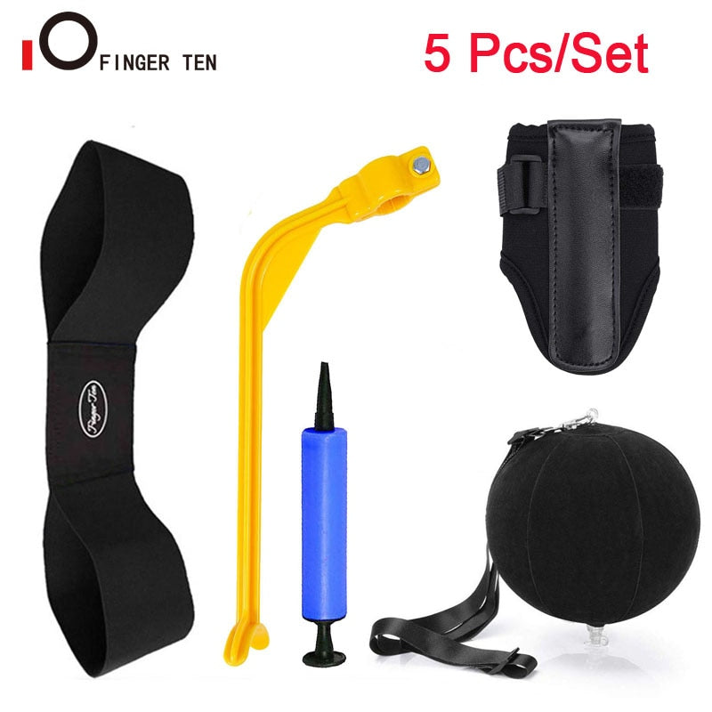 4 Pc/Set Golf Swing Training Aid Arm Band Trainer Impact Ball Inflator Posture Motion Correction for Beginner Practice