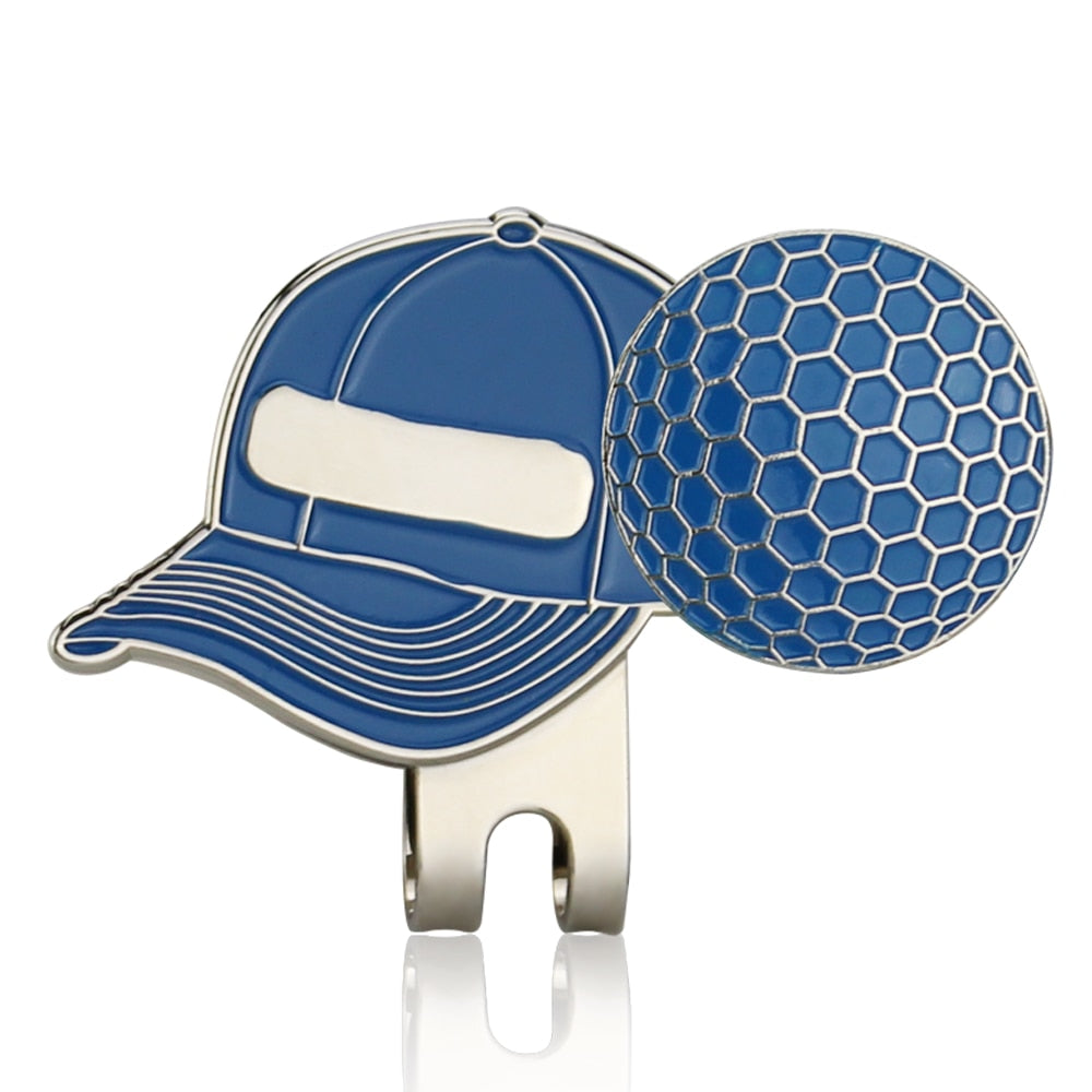 Golf Ball Mark with Golf Hat Clip Magnetic Alloy Birdie One Putt Eagle Tiger Cap Glove Design Golf Marker Men Women Drop Ship