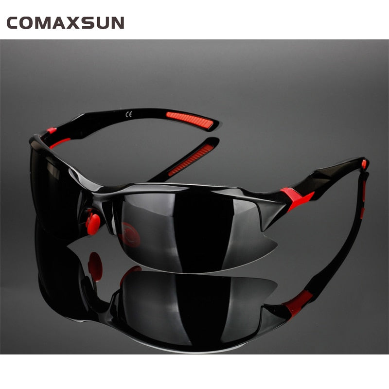 COMAXSUN Professional Polarized Glasses Sports Sunglasses UV 400 Tr90