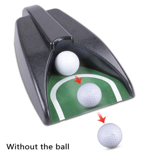 1Pcs Automatic Return Golf Putting Cup Golf Putter Training Aids Indoor/Office Golf Auto Returning Practice For Putting Tra U8G4