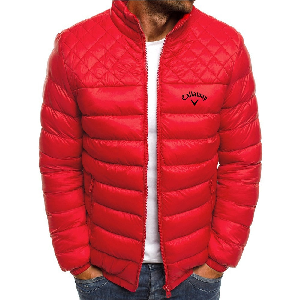 Brand new Winter 2023 Callaway printed high-quality down cotton jacket warm light and high street quality for both men and women