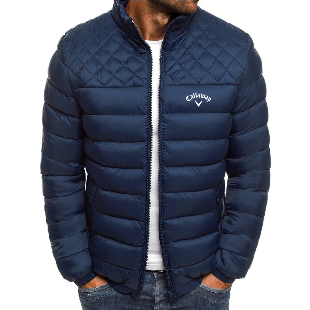 Brand new Winter 2023 Callaway printed high-quality down cotton jacket warm light and high street quality for both men and women