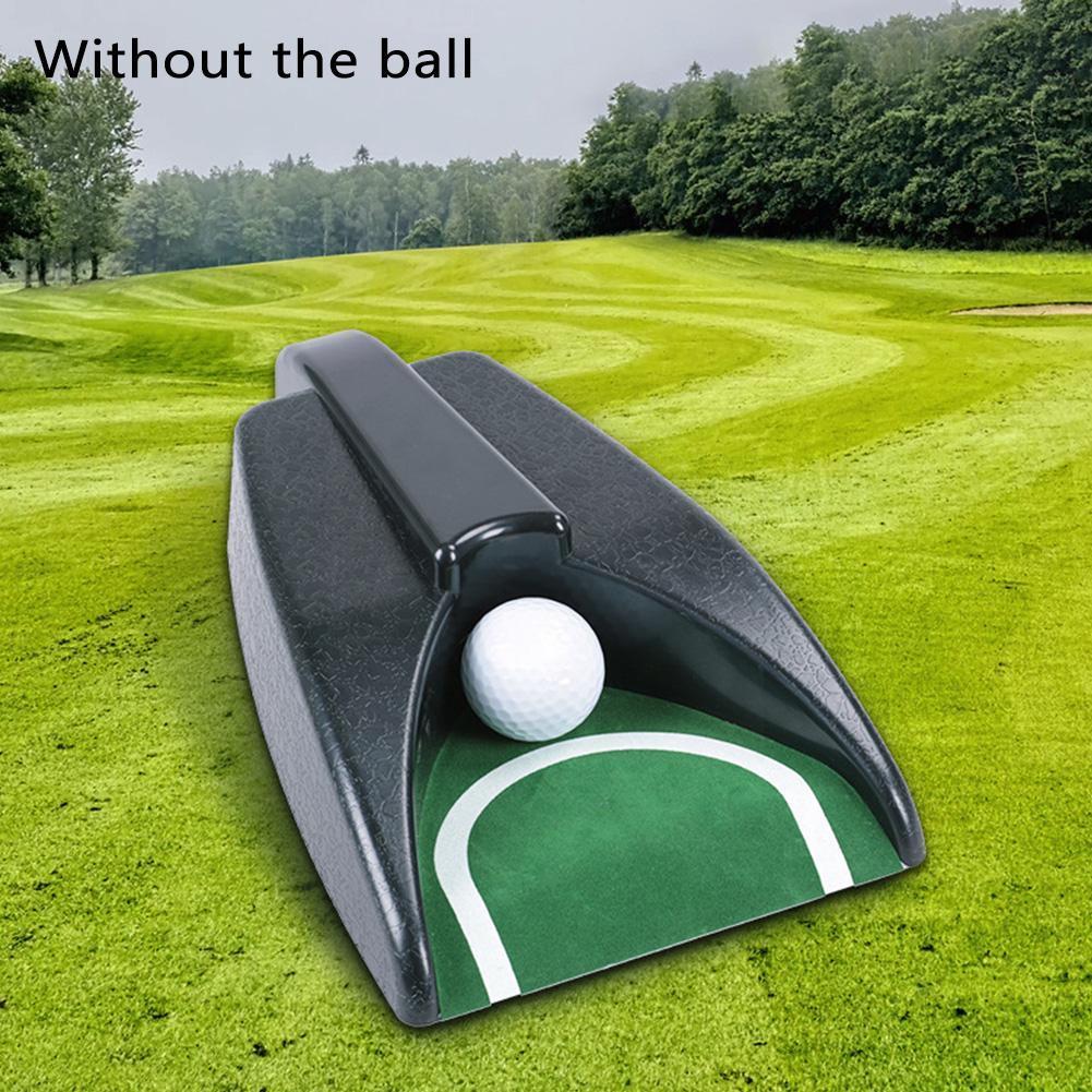 1Pcs Automatic Return Golf Putting Cup Golf Putter Training Aids Indoor/Office Golf Auto Returning Practice For Putting Tra U8G4