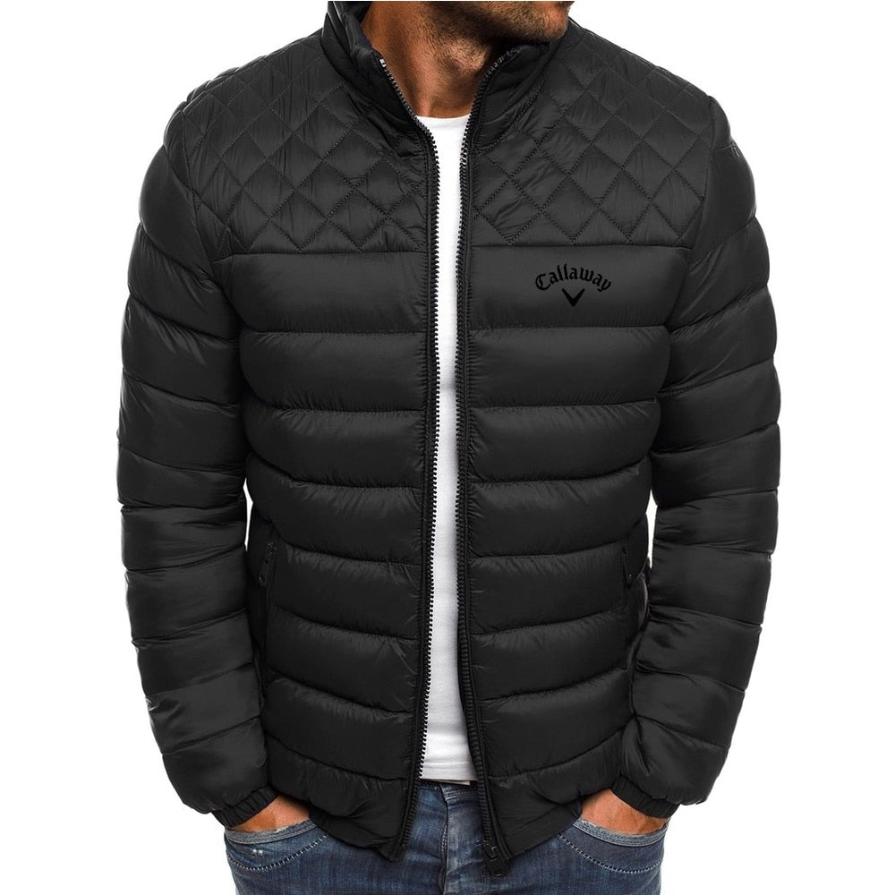 Brand new Winter 2023 Callaway printed high-quality down cotton jacket warm light and high street quality for both men and women